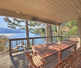 Waterfront Lake Studio with Deck and Beach Access!