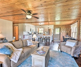 Lakefront Waterloo Cabin with Dock, Kayaks and Grill!