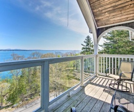 Turret-Style Home with Deck and Views of Frenchman Bay!