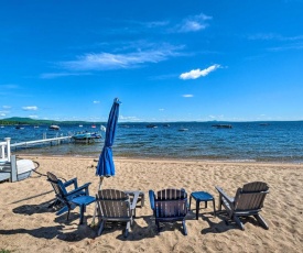 Beachfront Sebago Cottage with Deck and Grill!