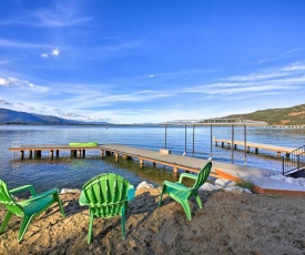 Lakefront Home with Dock and Hot Tub Near Schweitzer!