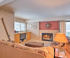 Cozy Alpine Condo with Fireplace Less Than 1 Mi to Ski Lifts